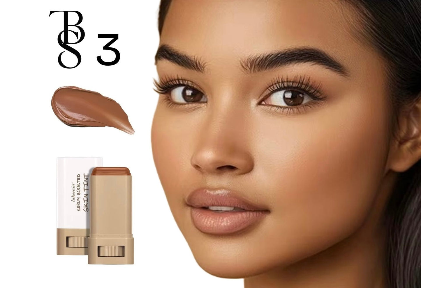 Magic Eraser Foundation Stick Serum Boosted Skin Tint Foundation Stick Smooth Plumper Hight Coverage Travel Bronze Foundation