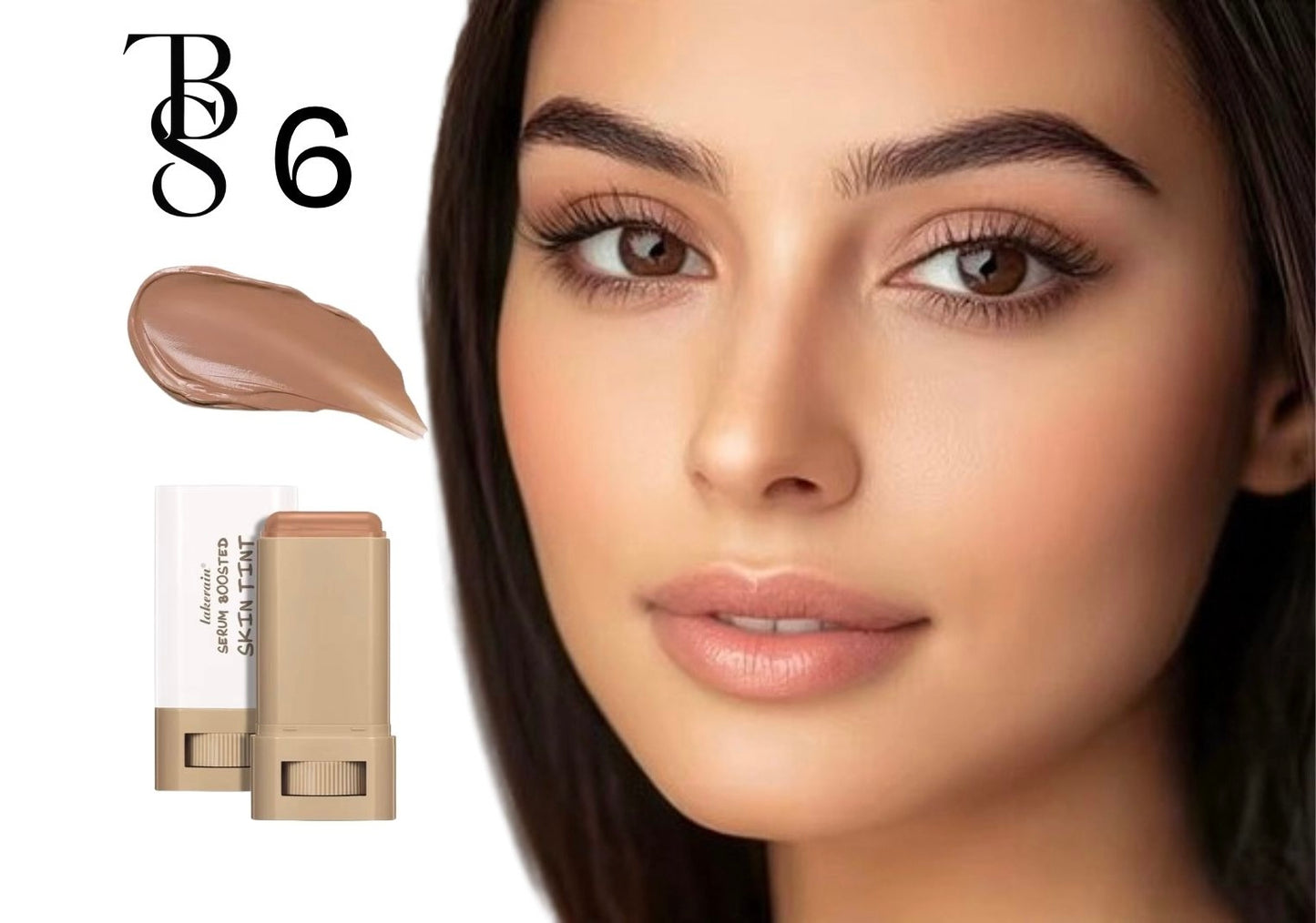 Magic Eraser Foundation Stick Serum Boosted Skin Tint Foundation Stick Smooth Plumper Hight Coverage Travel Bronze Foundation